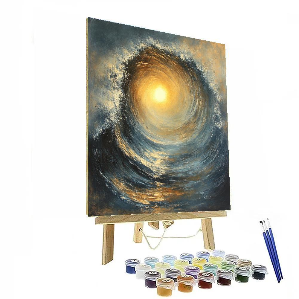 J M W Turner Inspired Storm At Sea DIY paint by numbers