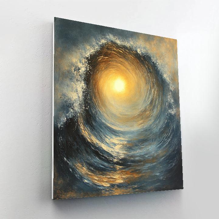 J M W Turner Inspired Storm At Sea DIY paint by numbers