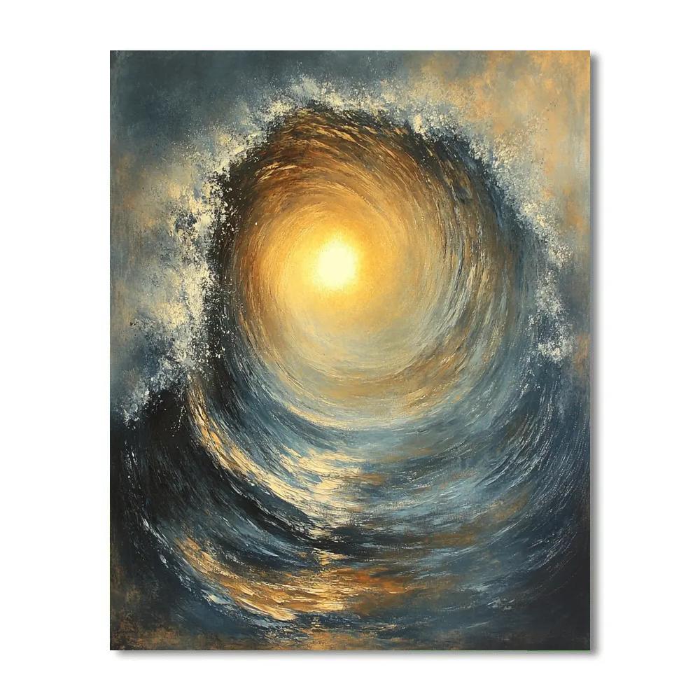 J M W Turner Inspired Storm At Sea DIY paint by numbers