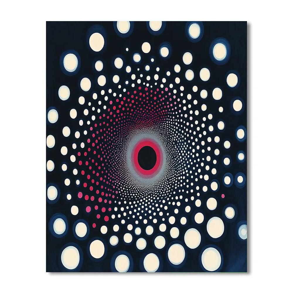 Yayoi Kusama Inspired Event Horizon Infinity Dots Paint by numbers kits