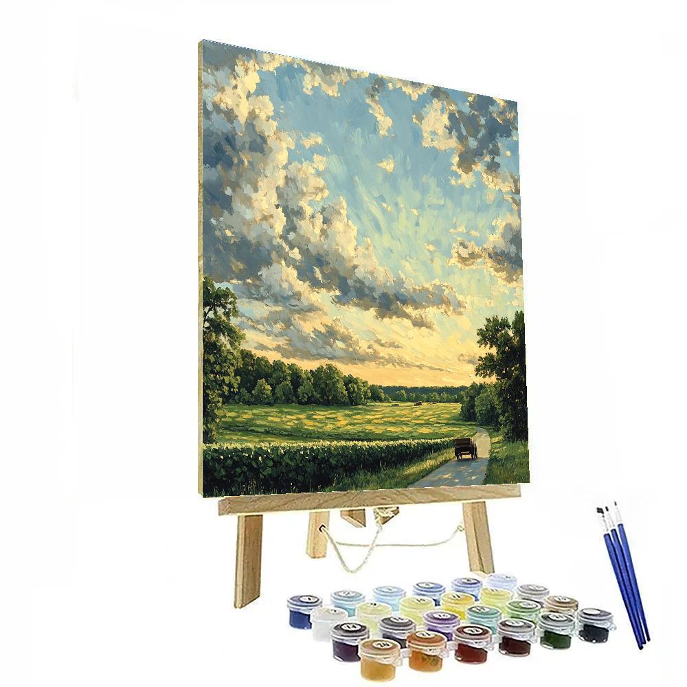 John Constable Inspired Country Lane painting number kit
