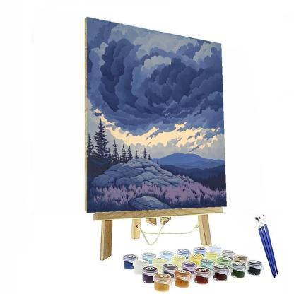 Arthur Lismer Inspired Thunderclouds Over Shield Ridge painting number kit