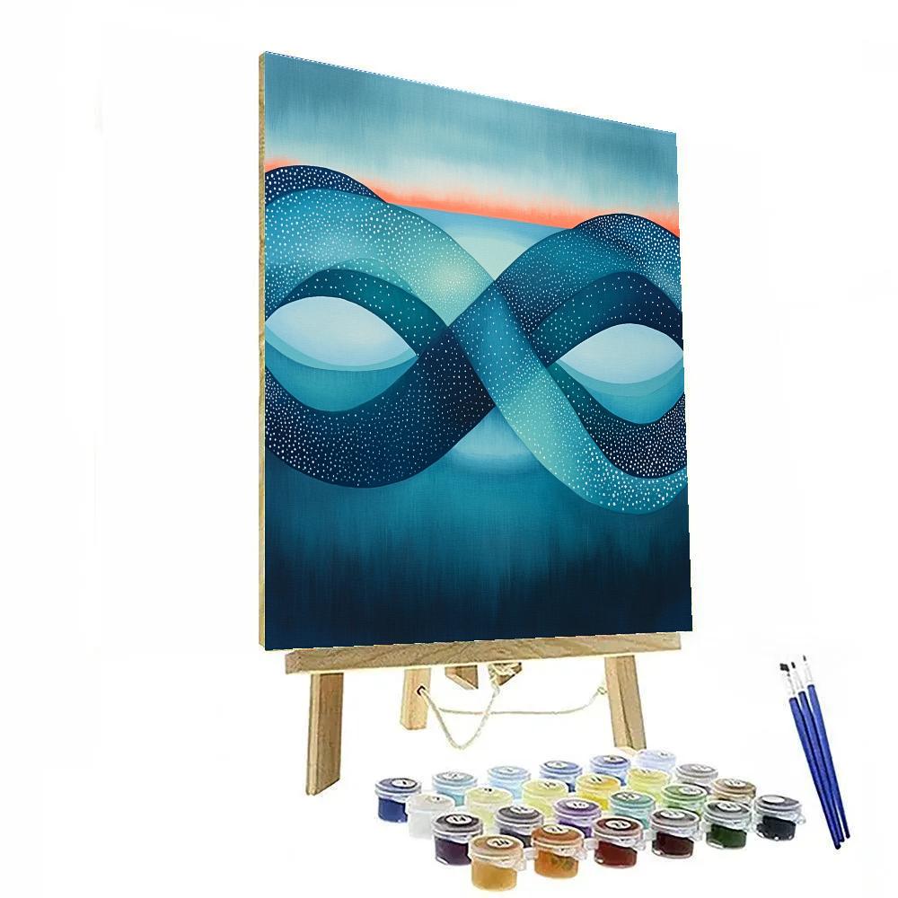 Yayoi Kusama Inspired Infinite Tide Loop Pattern Number painting