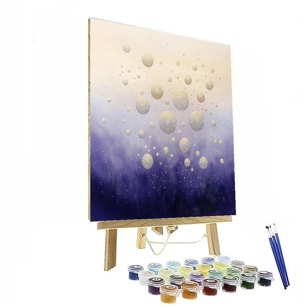 Gustav Klimt Inspired Constellations Of Inner Peace Number painting