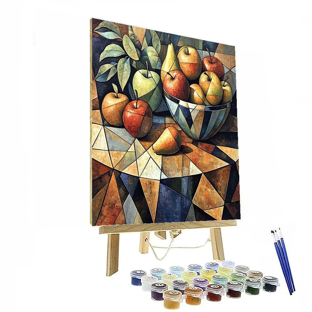 Pablo Picasso Inspired Fractured Orchard Still Life Paint by numbers kits