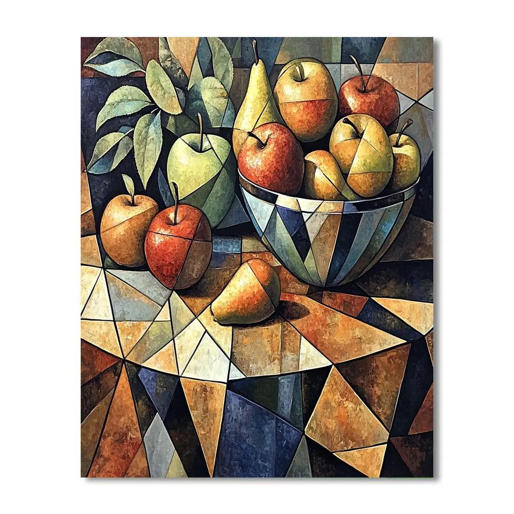 Pablo Picasso Inspired Fractured Orchard Still Life Paint by numbers kits