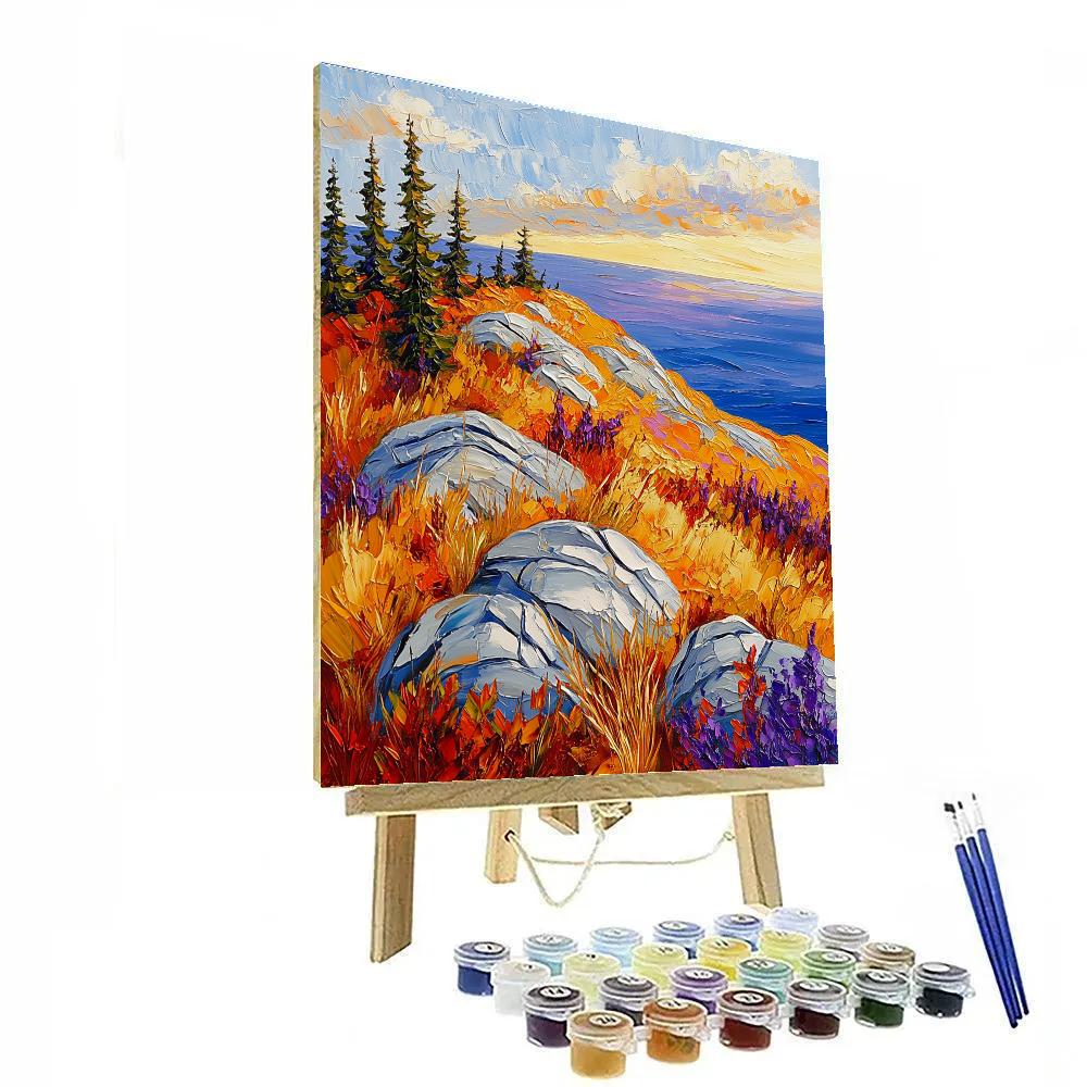 A.Y. Jackson Inspired Algoma Ember Ridge Afterglow Painting by numbers kit