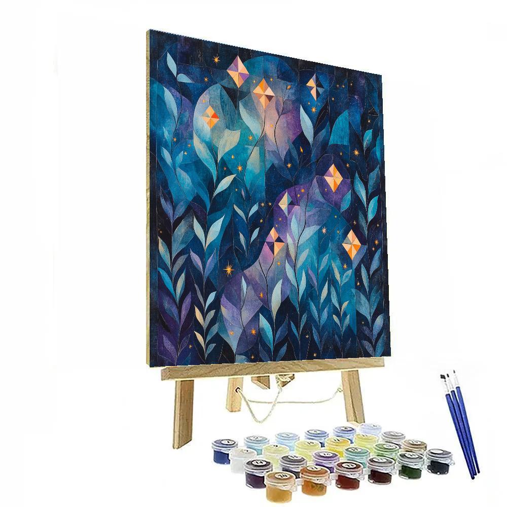 Pablo Picasso Inspired Geometric Constellation Garden Paint by numbers kits