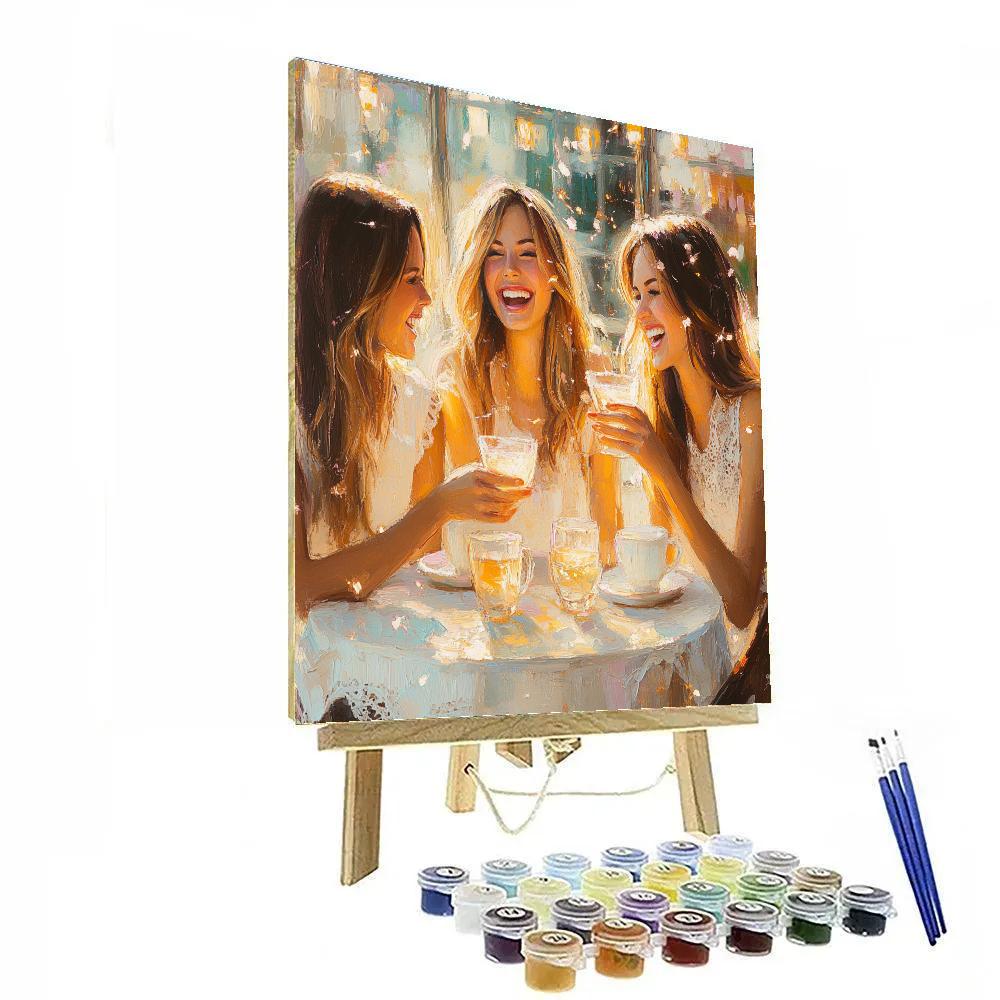 Renoir Inspired Cafe Terrace Friends Painting by numbers kit