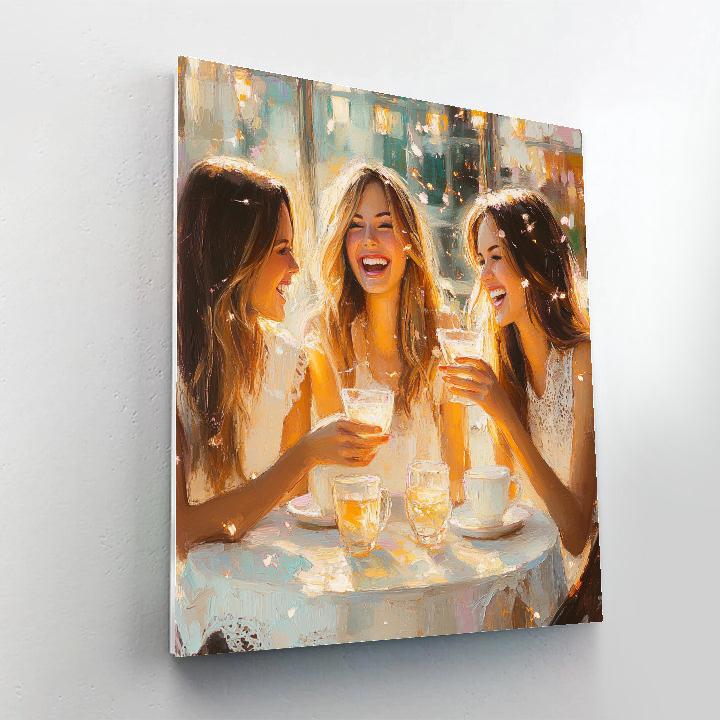 Renoir Inspired Cafe Terrace Friends Painting by numbers kit