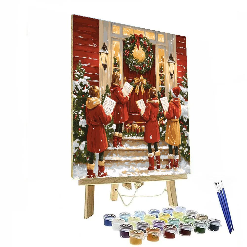 Wreathlit Welcome Paint by numbers art