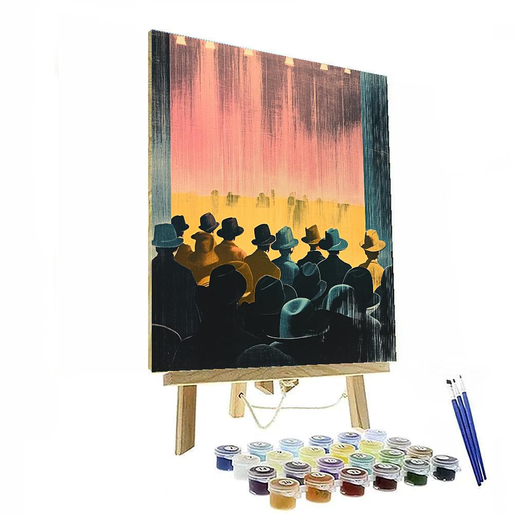 Toulouse Lautrec Inspired Night At The Theater DIY paint by numbers