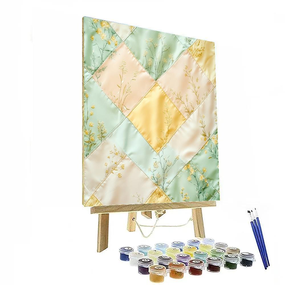 Gustav Klimt Inspired Sunlit Meadow Fragments Paint by numbers kits