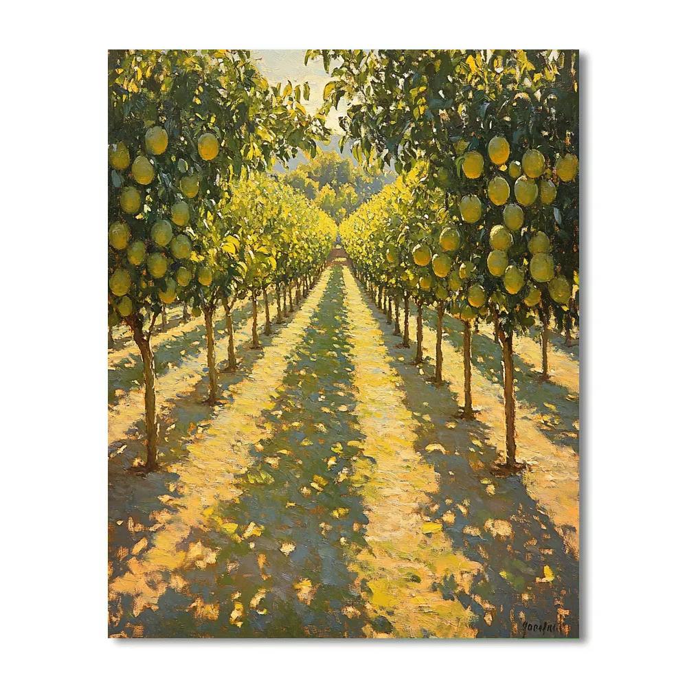 Claude Monet Inspired Sunlit Orchard With Dappled Ground Painting by numbers kit