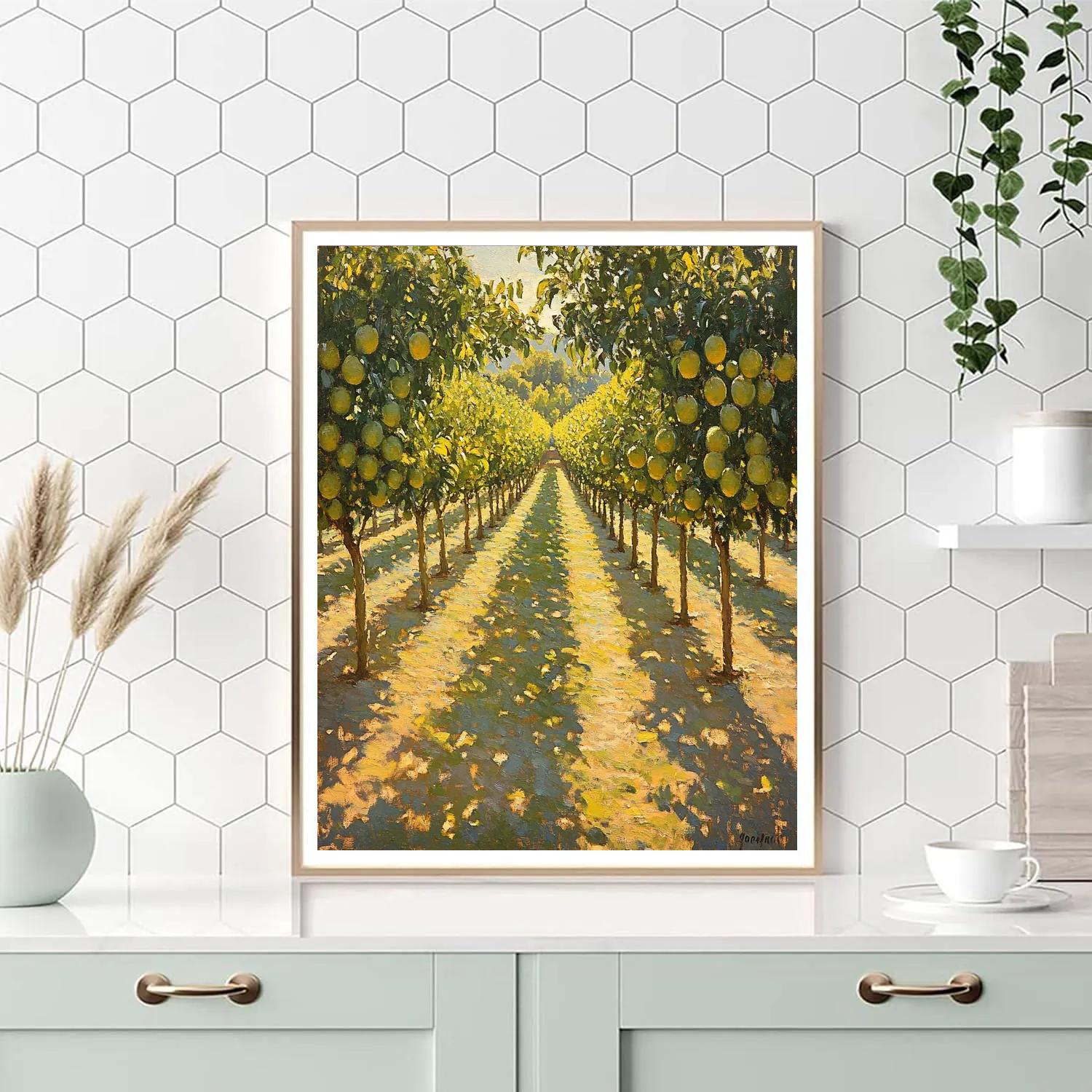 Claude Monet Inspired Sunlit Orchard With Dappled Ground Painting by numbers kit