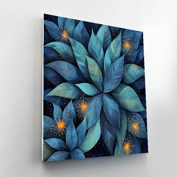 Frida Kahlo Inspired Moonlit Agave Echoes paint by number