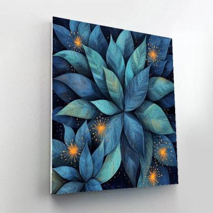 Frida Kahlo Inspired Moonlit Agave Echoes paint by number