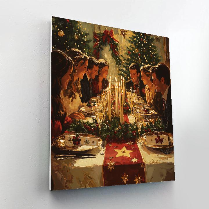 Candle Garland Supper Painting by numbers kit