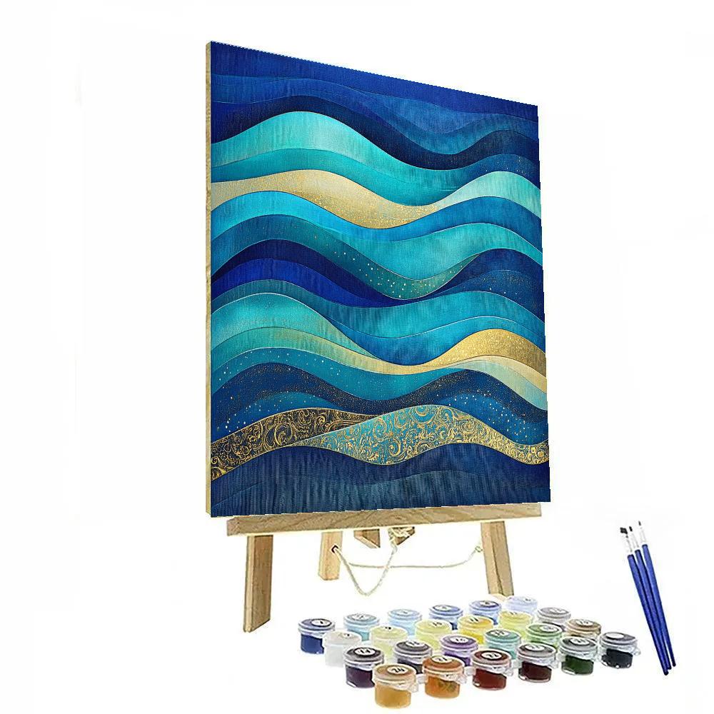 Gustav Klimt Inspired Northern Lights Tapestry Paint by numbers kits