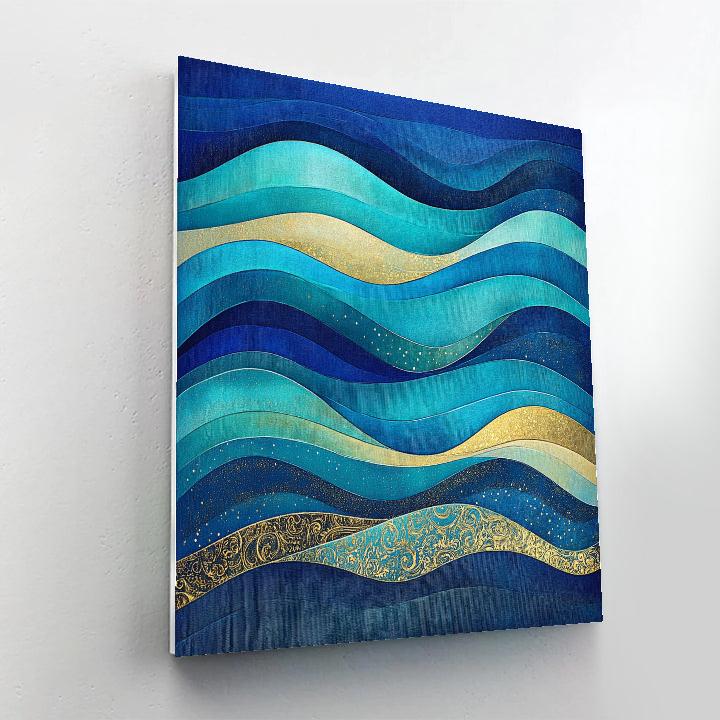 Gustav Klimt Inspired Northern Lights Tapestry Paint by numbers kits