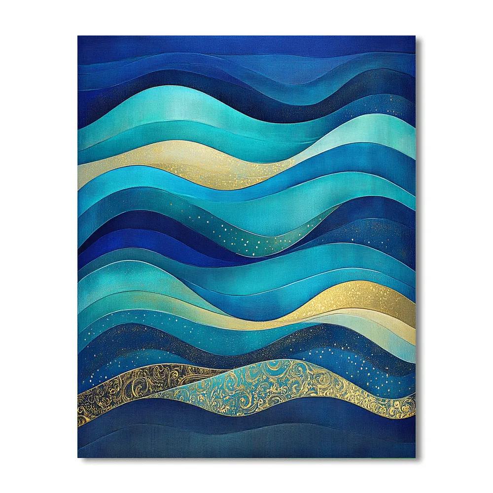 Gustav Klimt Inspired Northern Lights Tapestry Paint by numbers kits