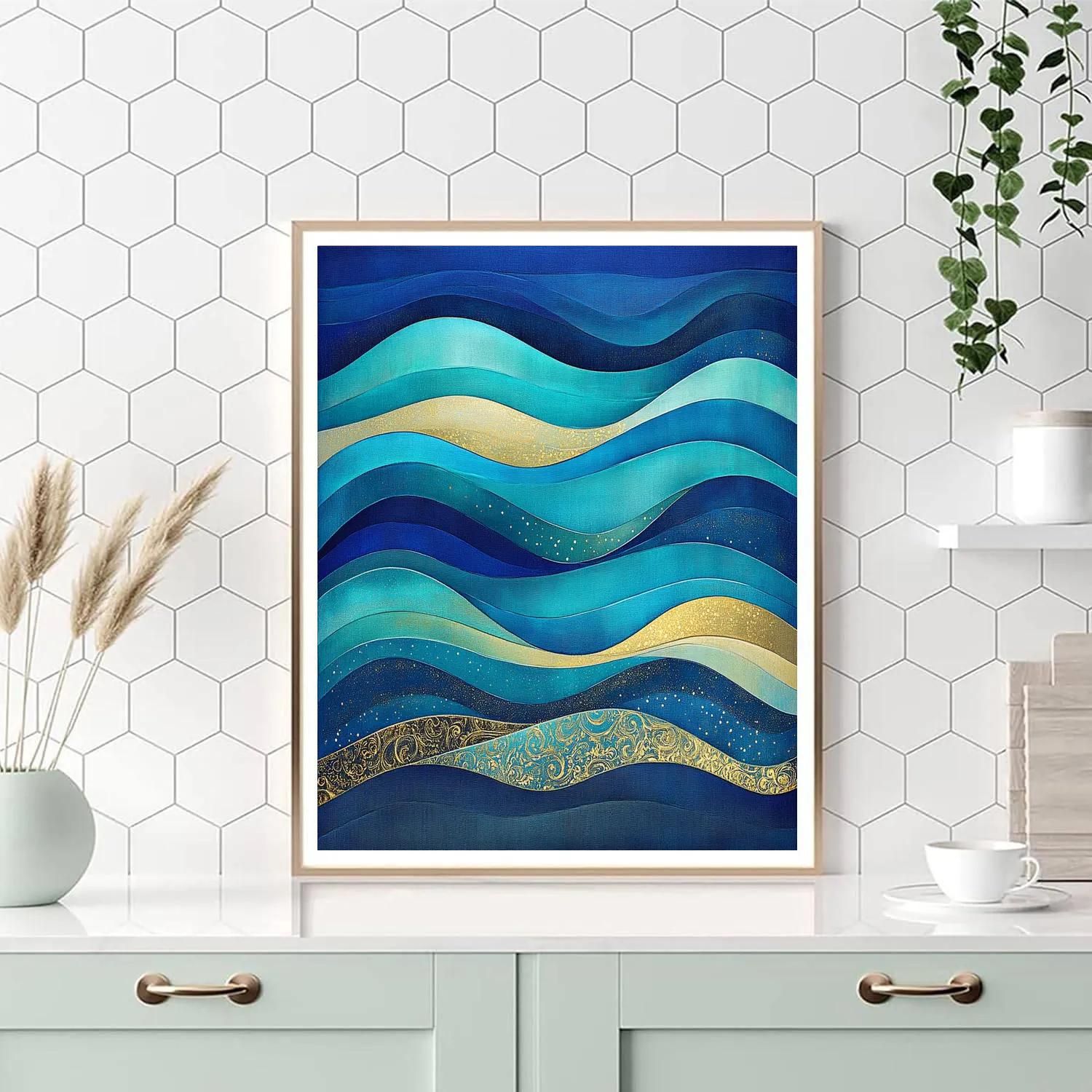Gustav Klimt Inspired Northern Lights Tapestry Paint by numbers kits