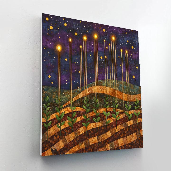 Frida Kahlo Inspired Meteor Shower Seedling Rise paint by numbers