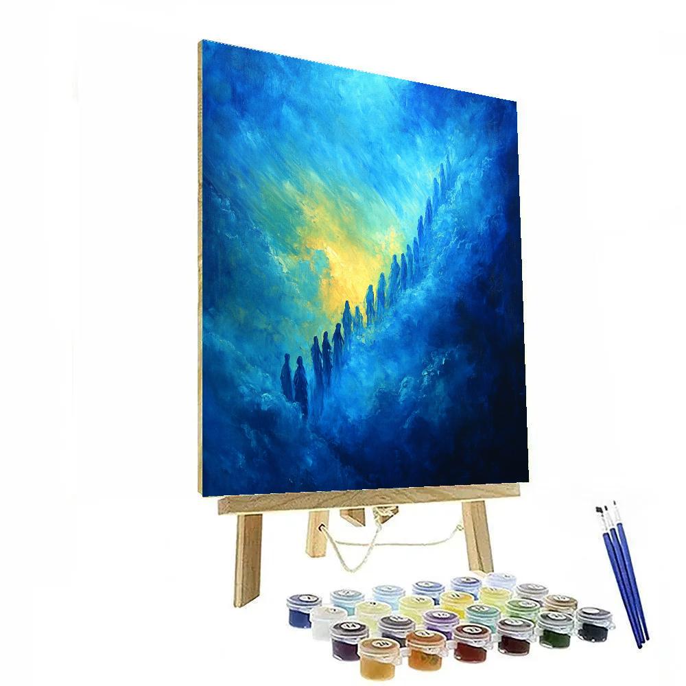 El Greco Inspired Angelic Vision Paint by numbers art