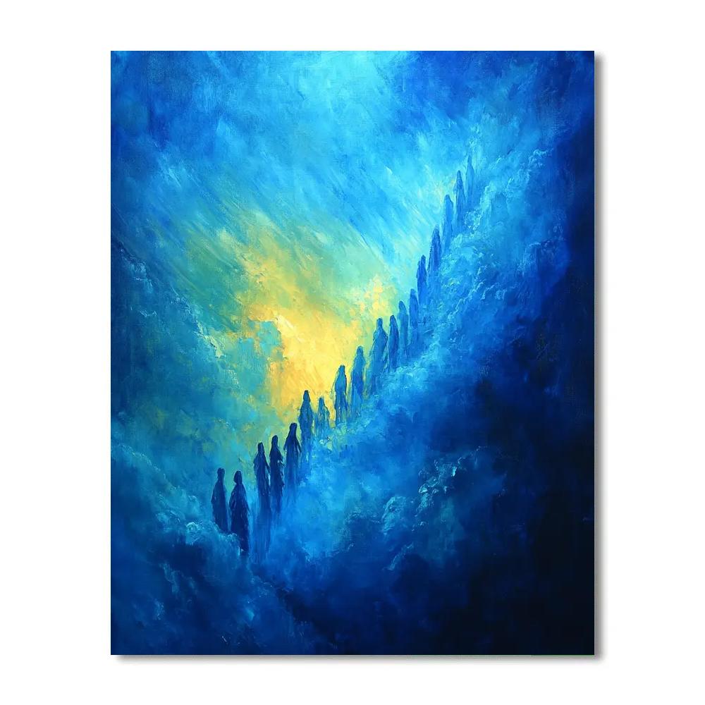 El Greco Inspired Angelic Vision Paint by numbers art