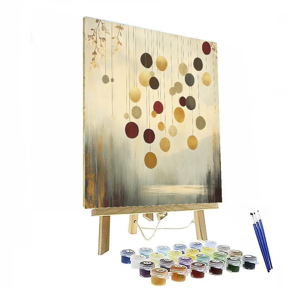 Gustav Klimt Inspired Orchard Of Golden Silence paint by numbers
