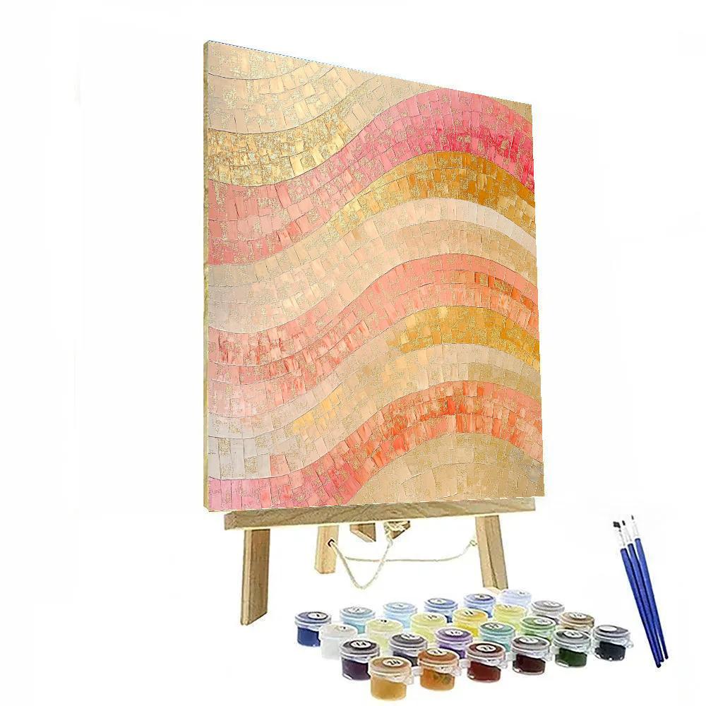 Gustav Klimt Inspired Waves Of Radiant Memory DIY paint by numbers