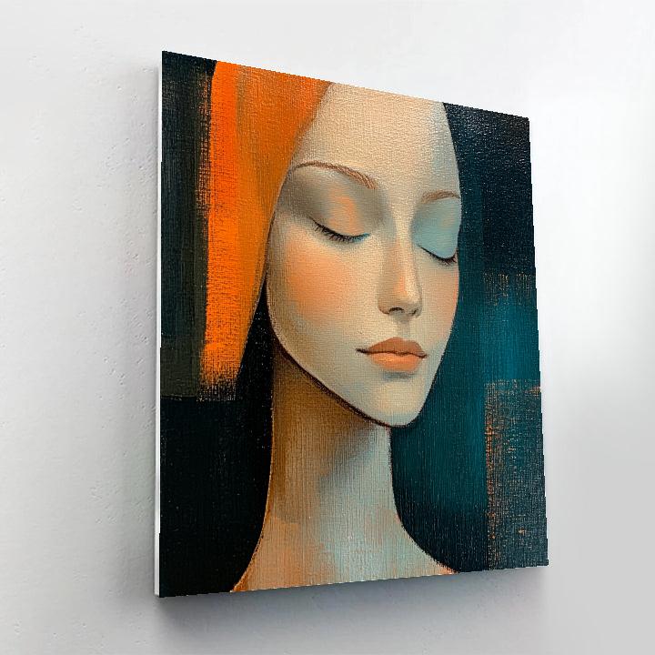 Amedeo Modigliani Inspired Seated Woman In Cafe paint by number