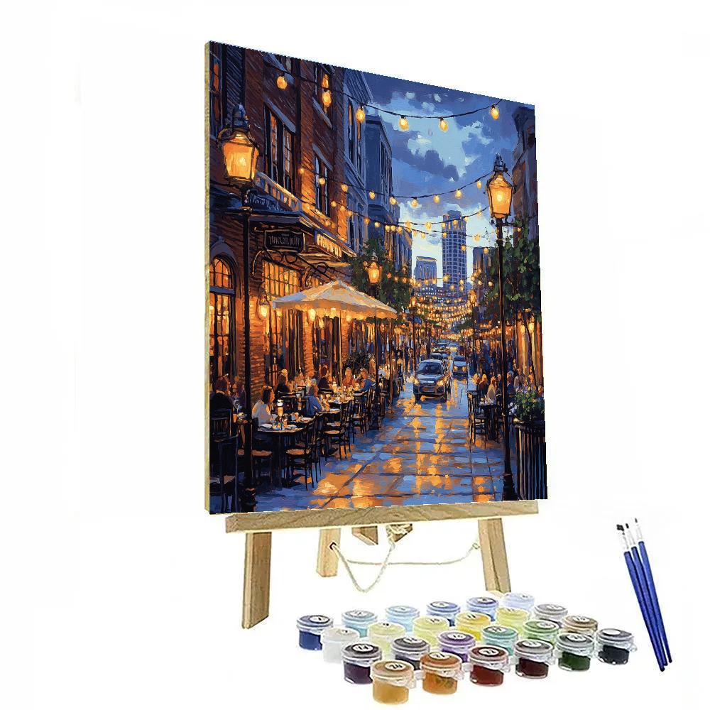 Gaslamp Quarter Streetscape San Diego United States Paint by numbers art