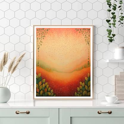 Frida Kahlo Inspired Cosmic Pollination Drift Numbered painting kits