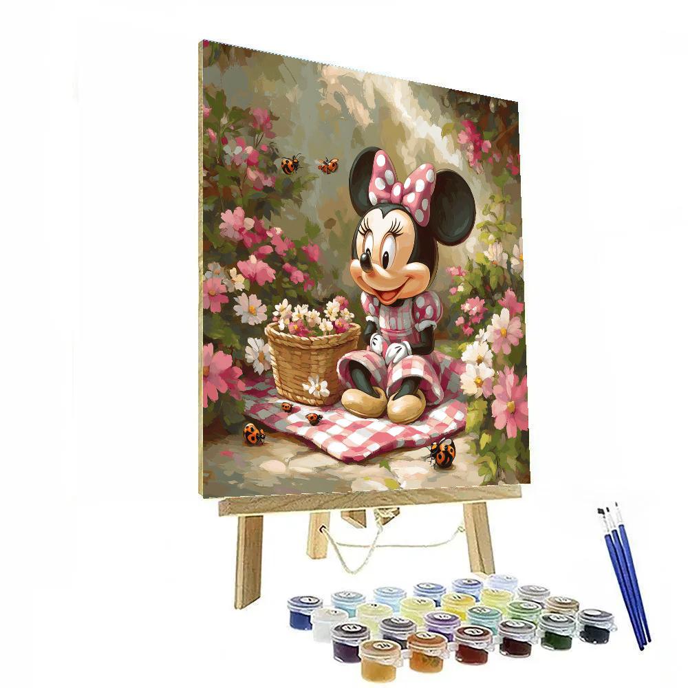 Minnie Mouse Garden Picnic Disney Paint by numbers kits