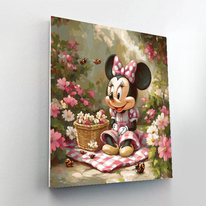 Minnie Mouse Garden Picnic Disney Paint by numbers kits