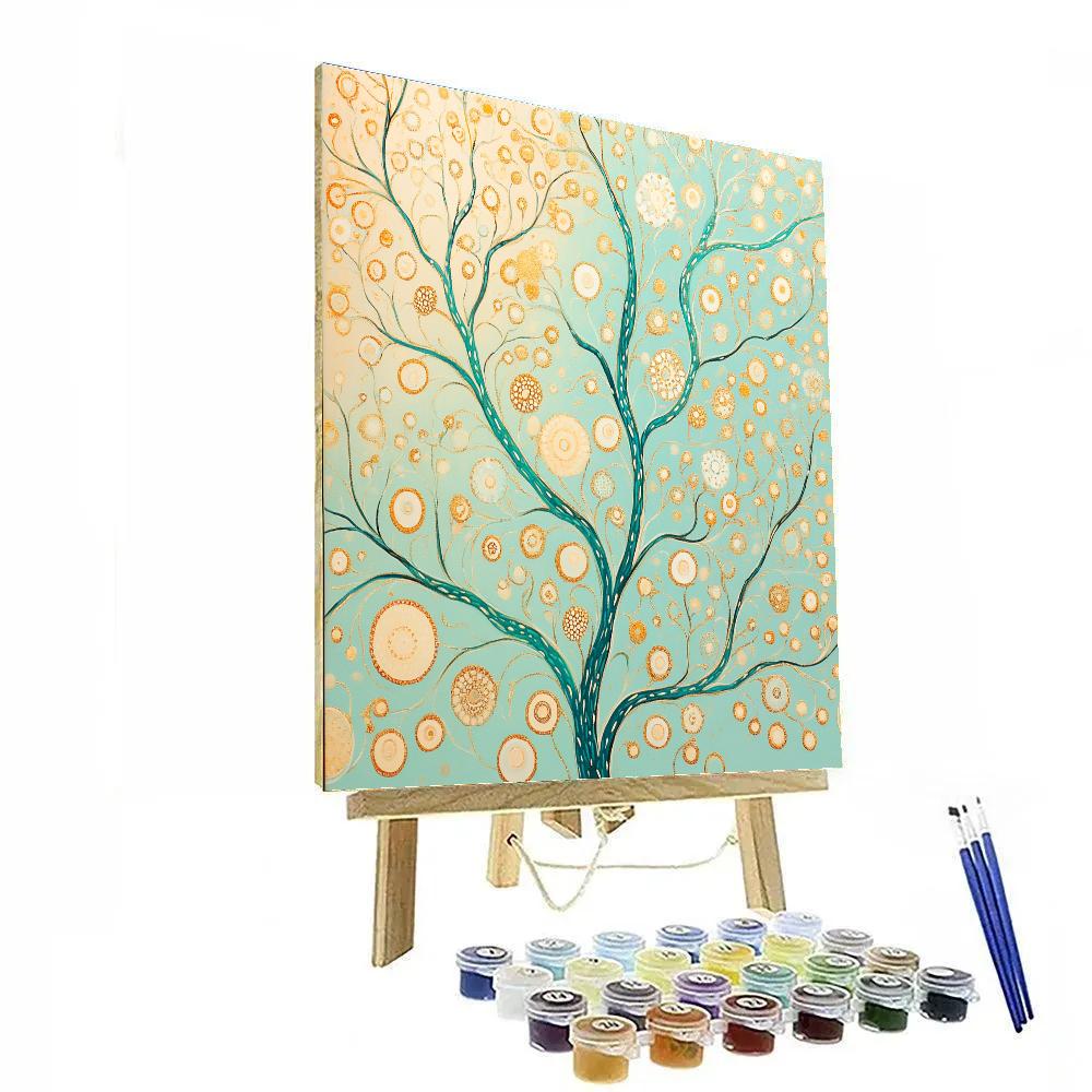 Gustav Klimt Inspired Coral Reef Of Dreams paint by numbers