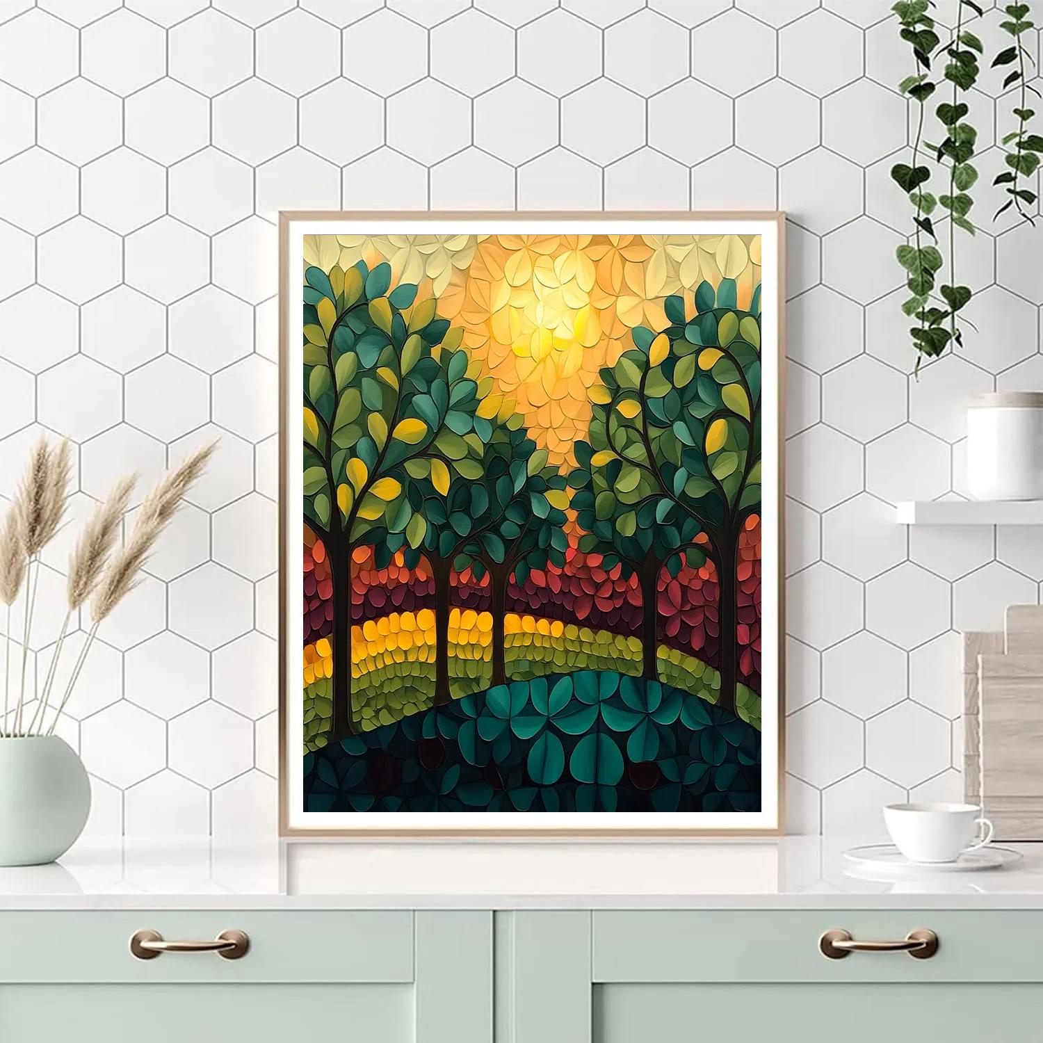 Frida Kahlo Inspired Eclipse Shadow Orchard Paint by numbers kits