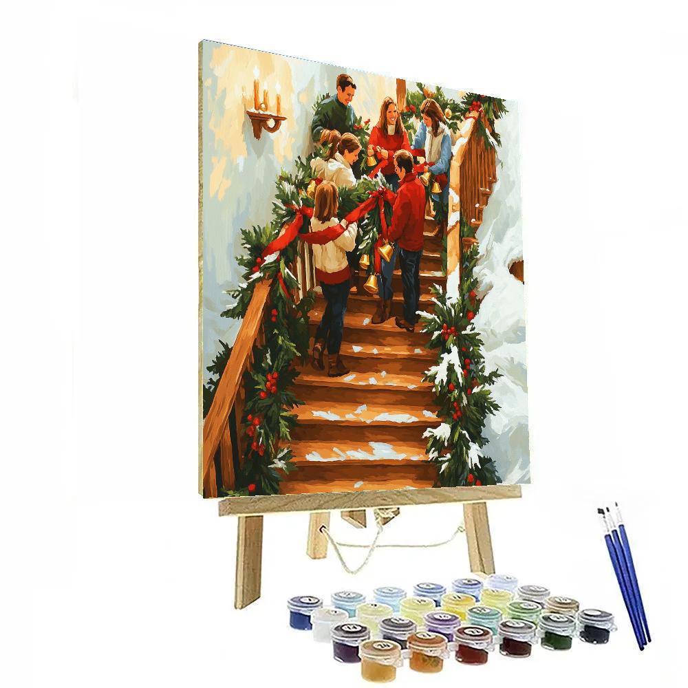 Garland Staircase Gathering Paint by numbers art
