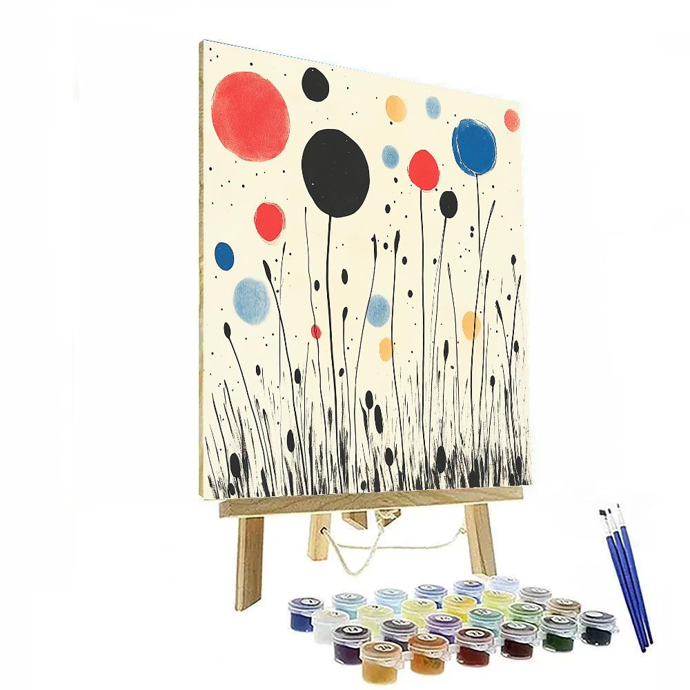 Joan Miro Inspired Garden Of Signs Paint by numbers art