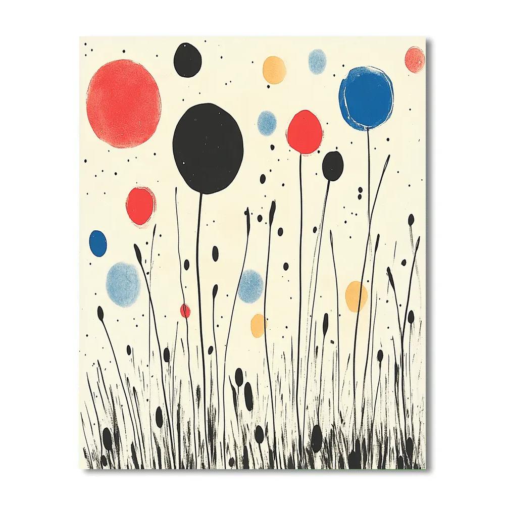 Joan Miro Inspired Garden Of Signs Paint by numbers art