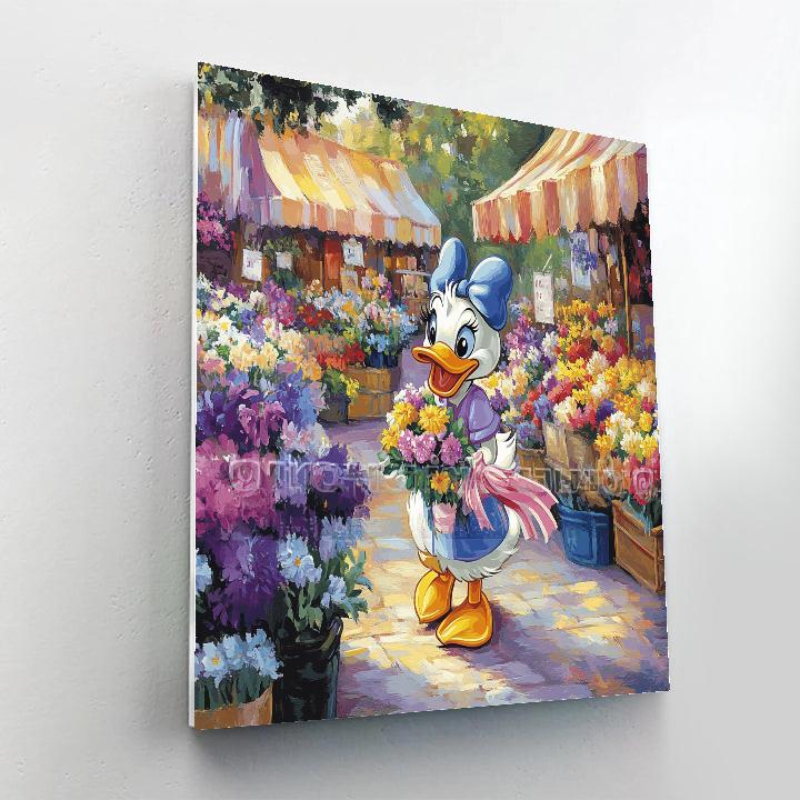 Daisy Duck Flower Market Stroll Disney Numbered painting kits