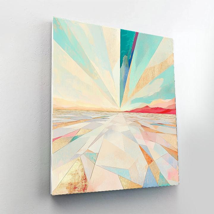 Frida Kahlo Inspired Salt Desert Prism Mirage paint by number