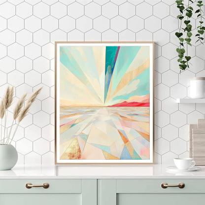 Frida Kahlo Inspired Salt Desert Prism Mirage paint by number