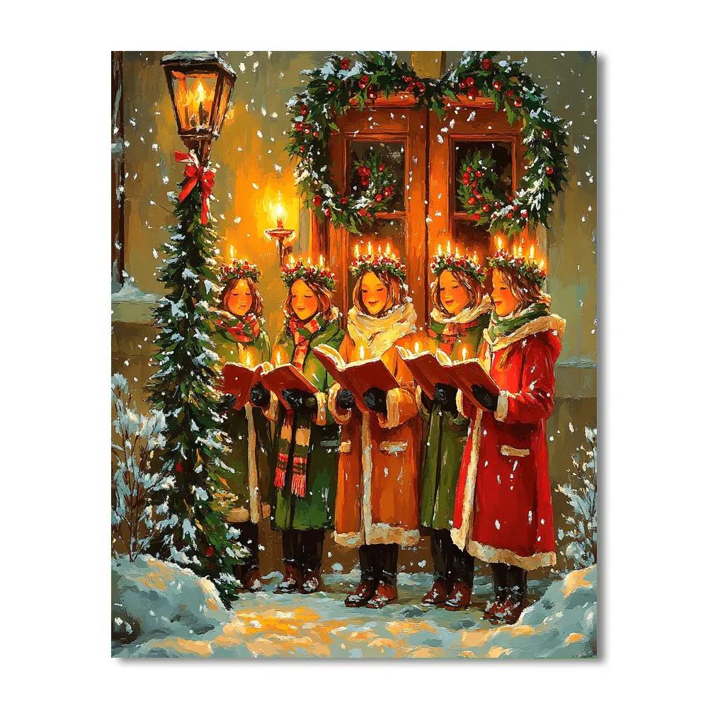 Candle Crown Choir paint by number