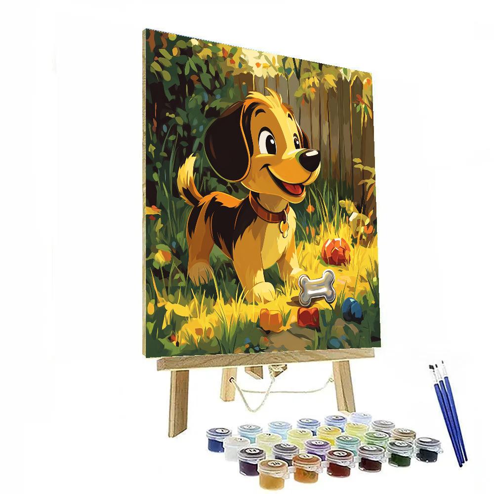 Pluto Backyard Treasure Disney Painting by numbers kit