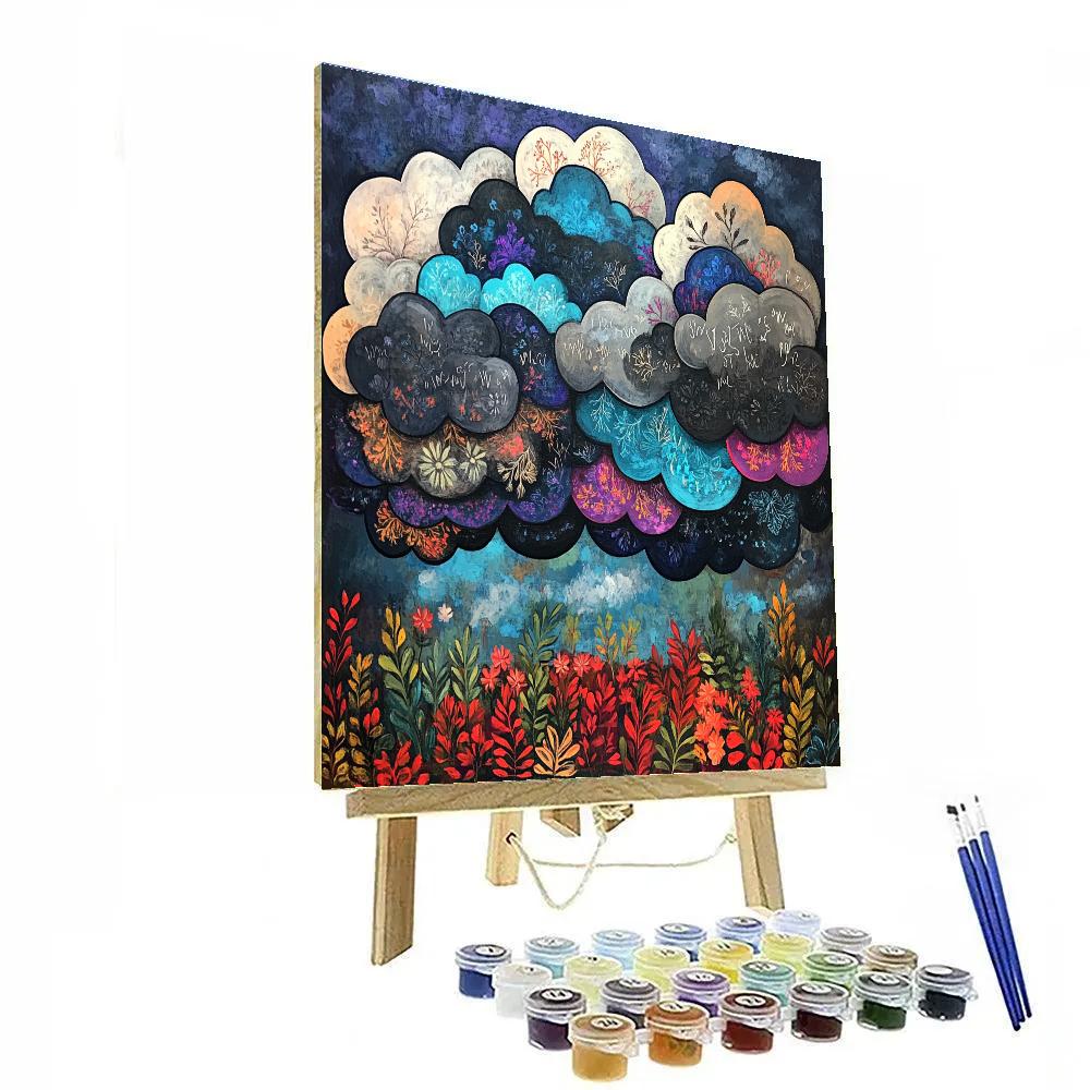 Frida Kahlo Inspired Thundercloud Florigraphy Numbered painting kits