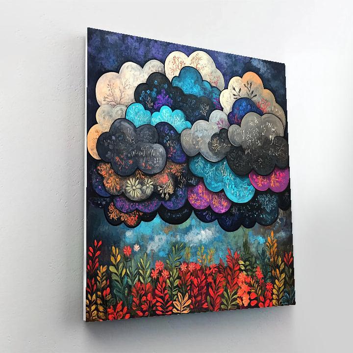 Frida Kahlo Inspired Thundercloud Florigraphy Numbered painting kits