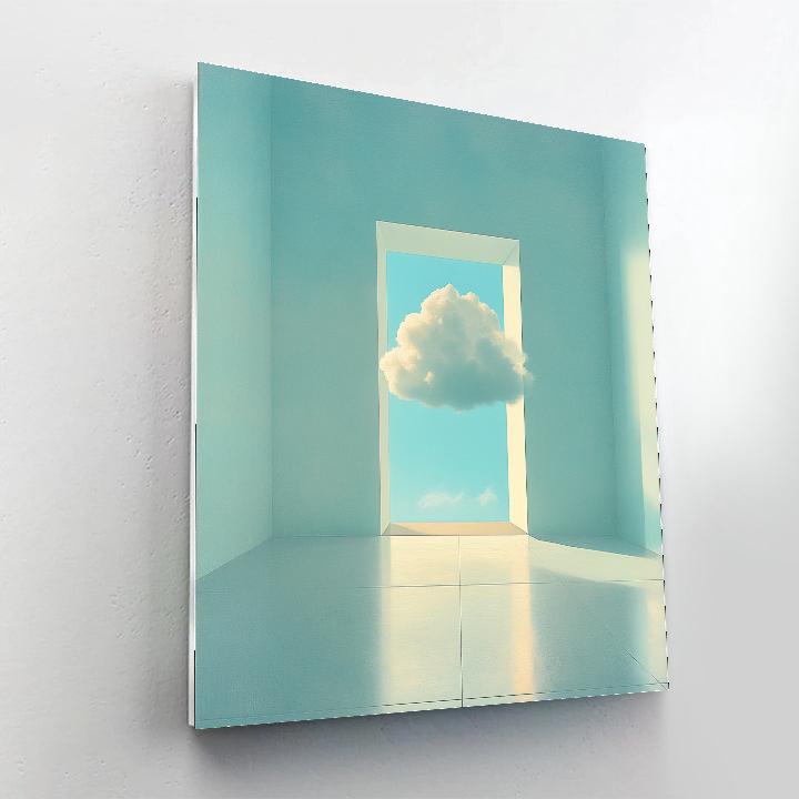 Rene Magritte Inspired Cloud Room paint by number