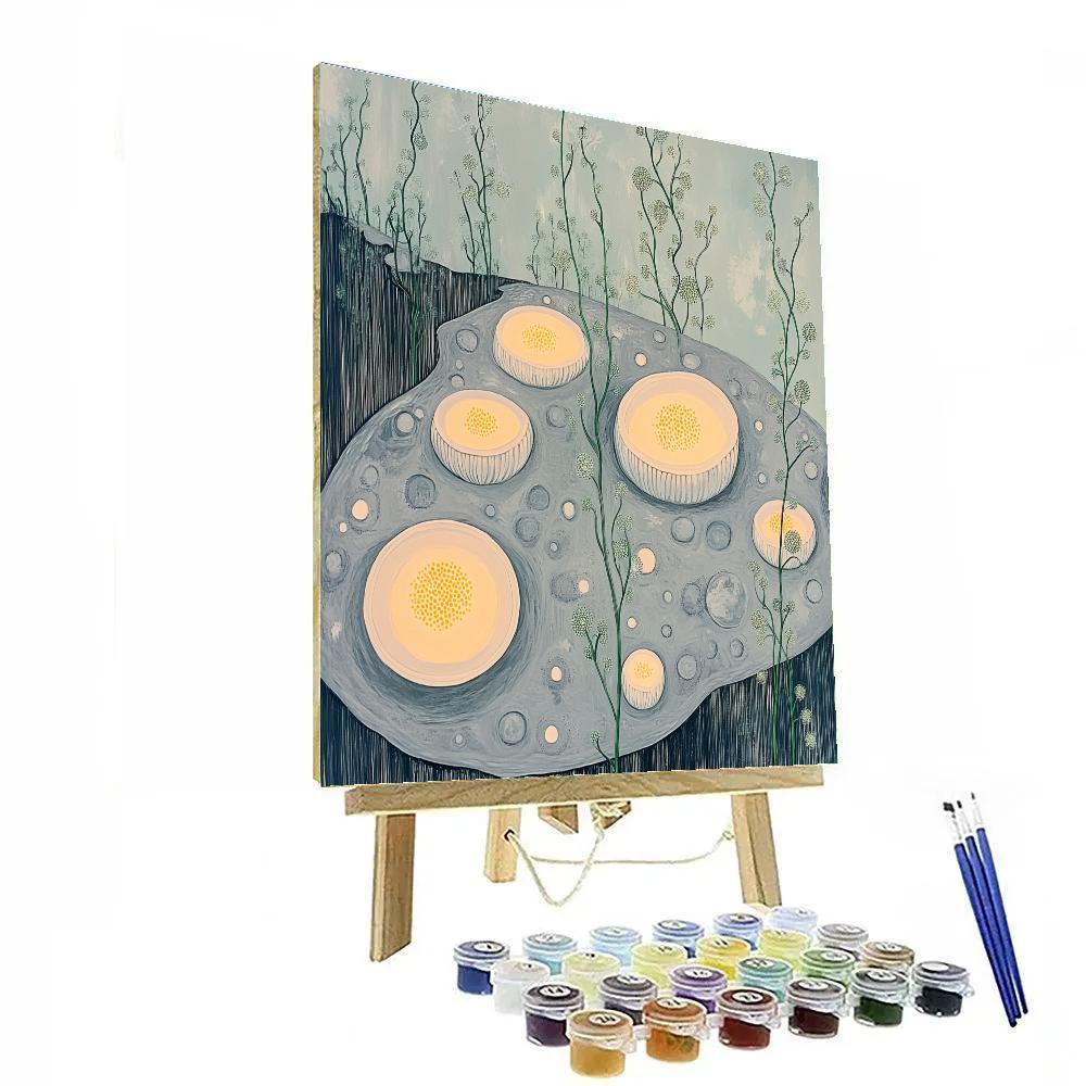 Frida Kahlo Inspired Lunar Garden Of Crater Petals Paint by numbers kits